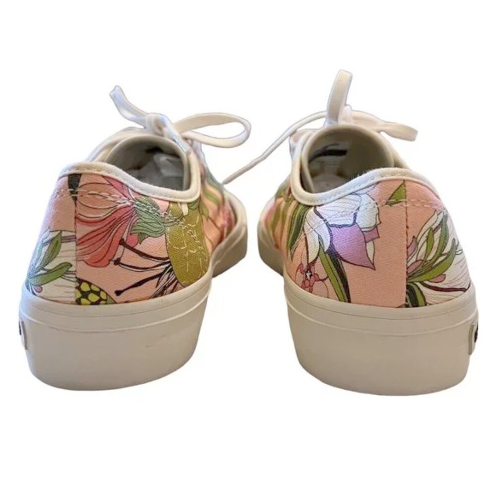 SeaVees Women’s Floral Canvas Sneakers in SIZE 7.5 Tropical Resort Pool Cruise - Picture 4 of 7